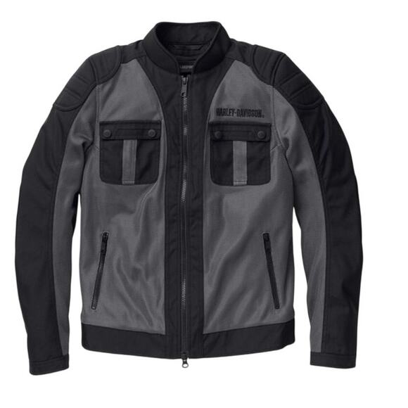 Harley Davidson Jackets & Blazers - Harley Davidson Zephyr Mesh Jacket w/ Zip Out Liner Womens M Granite 98181-22VW
